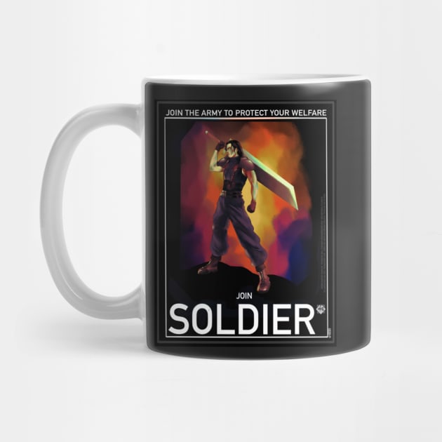 Angeal Hewley poster SOLDIER by Saoghal